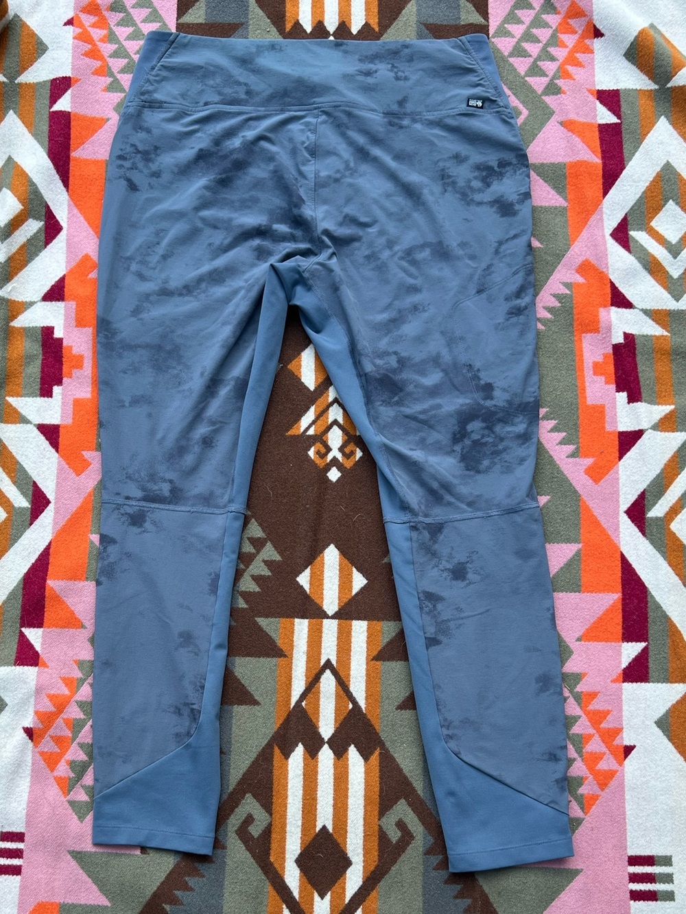 Mountain Hardwear Chockstone tights - Blue Slate Nebula Print - size large